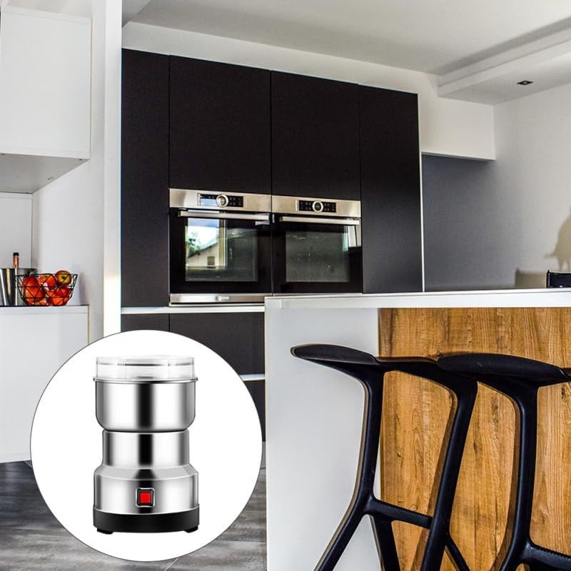 BESTYASH Stainless Steel Grinder for Home Kitchen Electric Powder Mill Machine for Grinding Coffee Beans Spices Nuts Grains with Powerful Motor and Detachable Design - Image 5
